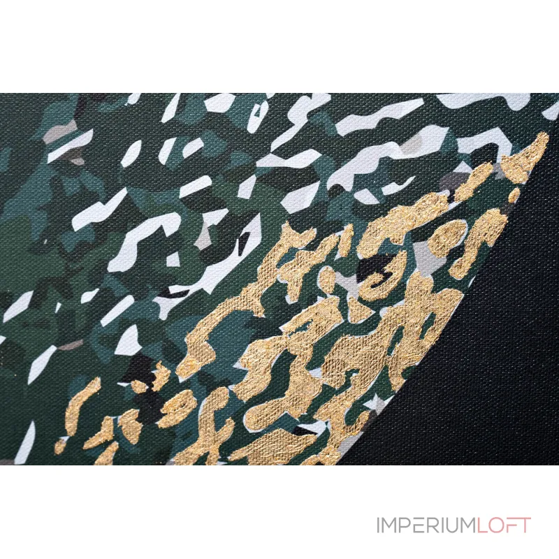 Холст "золотые листья" Garda Decor 89VOR-GOLDEN LEAVES-1 от ImperiumLoft