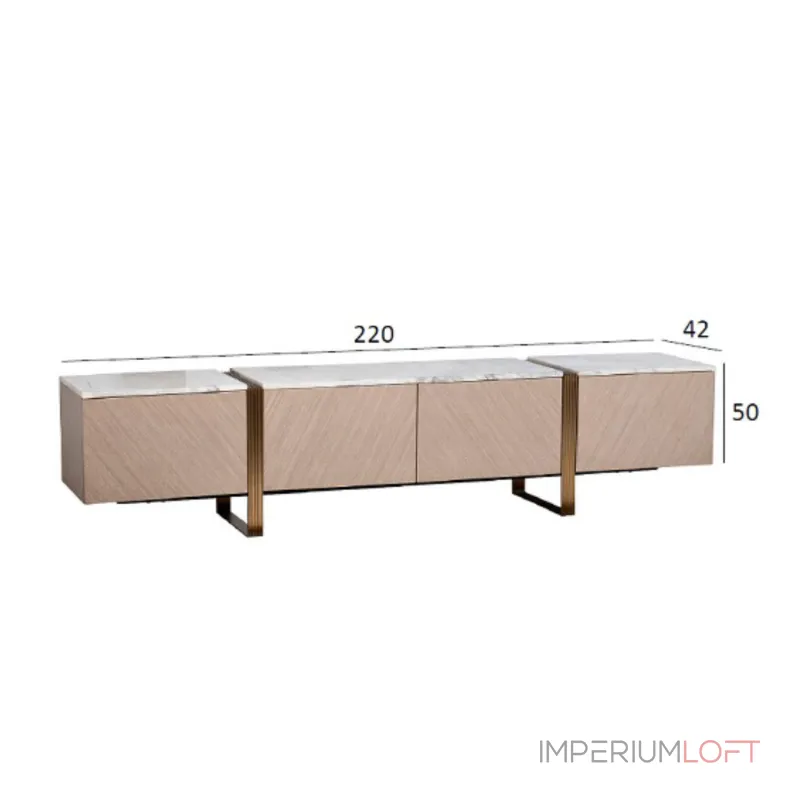 Тумба под телевизор GardaDecor 58DB-23185 от ImperiumLoft Тумба под телевизор GardaDecor 58DB-23185 от ImperiumLoft