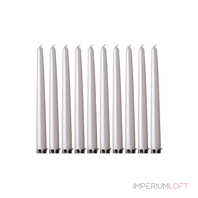 Свеча столовая цвет металлик перламутр Garda Decor 348-639 от ImperiumLoft