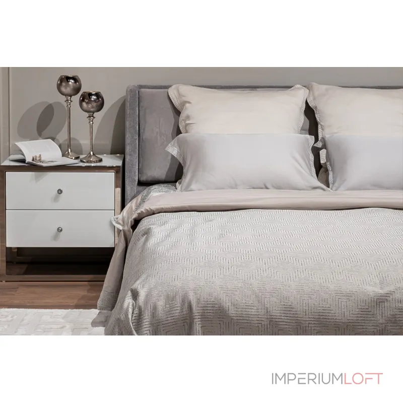 Покрывало серое Garda Decor 121GD-12112 от ImperiumLoft Покрывало серое Garda Decor 121GD-12112 от ImperiumLoft