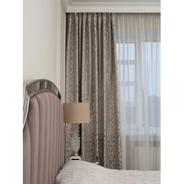 Портьера Восток сер GardaDecor 121GD-00041 Портьера Восток сер GardaDecor 121GD-00041
