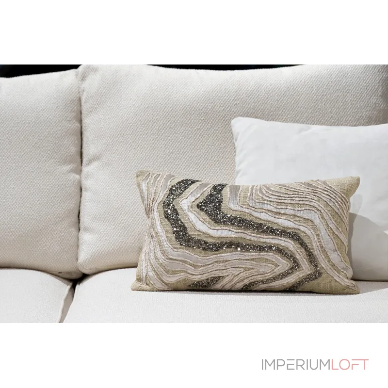 Подушка с бисером "мрамор" Garda Decor 70SW-20288 от ImperiumLoft