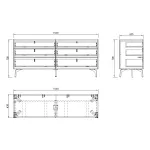 Комод GardaDecor 77IP-CH817/1 от ImperiumLoft