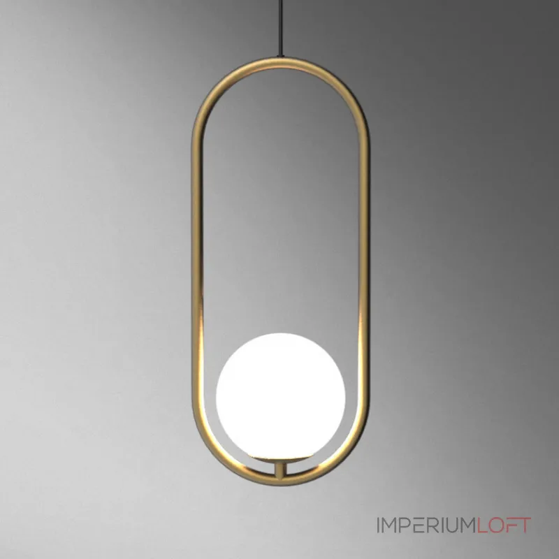 Подвесной светильник Matthew McCormick hoop 40 Silver MILA Pendant от ImperiumLoft