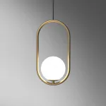 Подвесной светильник Matthew McCormick hoop 40 Silver MILA Pendant от ImperiumLoft