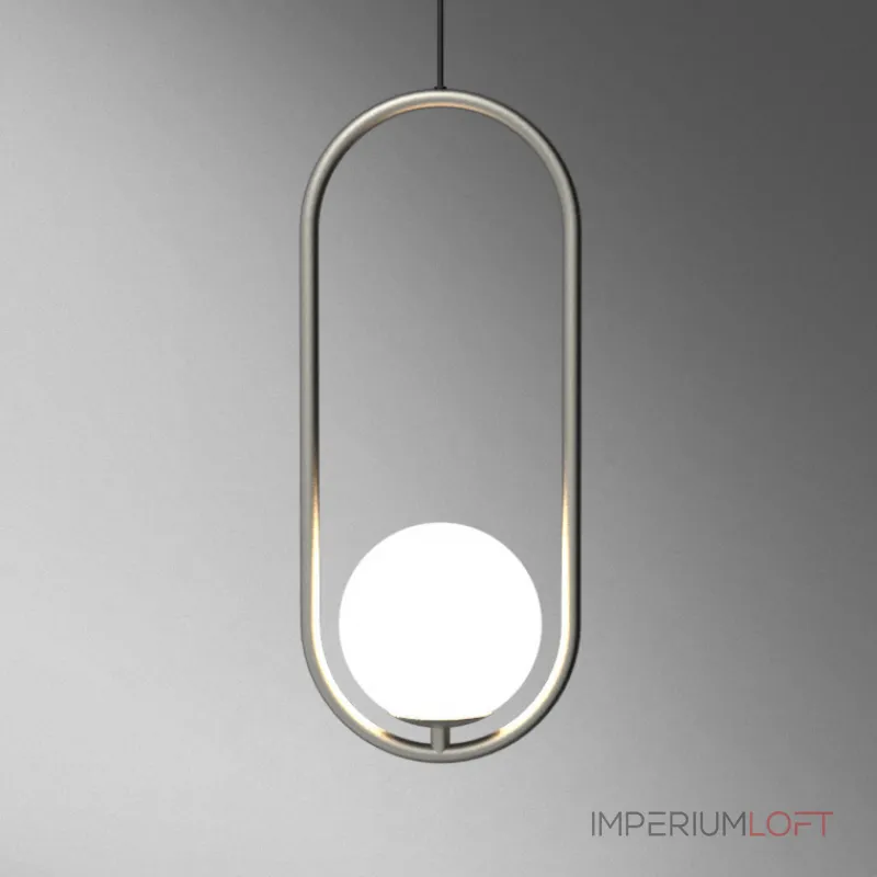 Подвесной светильник Matthew McCormick hoop 40 Silver MILA Pendant от ImperiumLoft