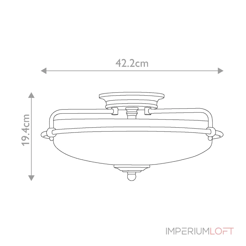Потолочный светильник Quoizel Griffin QZ-GRIFFIN-F-PC от ImperiumLoft Потолочный светильник Quoizel Griffin QZ-GRIFFIN-F-PC от ImperiumLoft