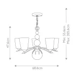 Люстра Hinkley Zelda HK-ZELDA5-PN от ImperiumLoft