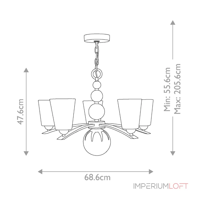 Люстра Hinkley Zelda HK-ZELDA5-PN от ImperiumLoft Люстра Hinkley Zelda HK-ZELDA5-PN от ImperiumLoft