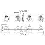 Бра для ванных комнат Kichler Talland KL-TALLAND4-PC-BATH от ImperiumLoft