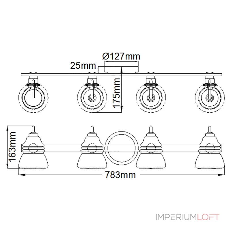 Бра для ванных комнат Kichler Talland KL-TALLAND4-PC-BATH от ImperiumLoft Бра для ванных комнат Kichler Talland KL-TALLAND4-PC-BATH от ImperiumLoft