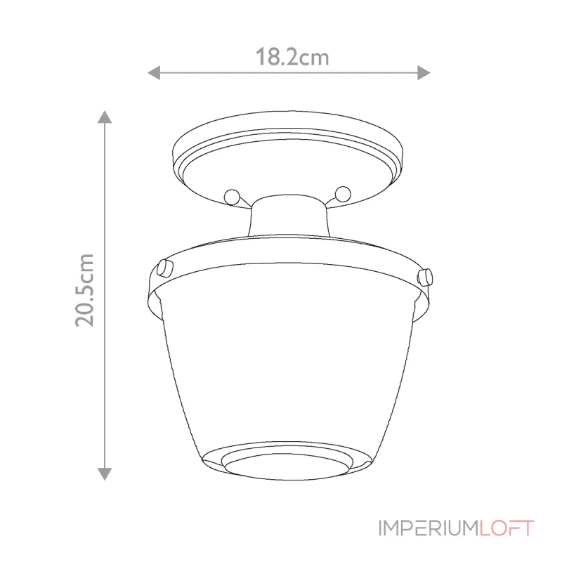 Потолочный светильник для ванной Quoizel Dublin QZ-DUBLIN-SF-PC от ImperiumLoft