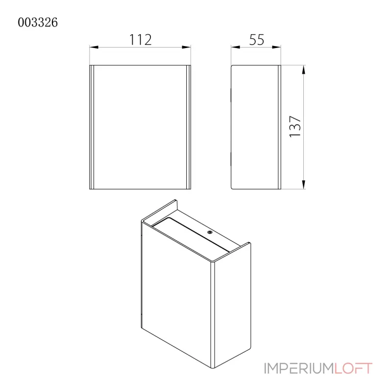 Настенный фонарь Natural Concepts Dwell NC-013326-DG от ImperiumLoft