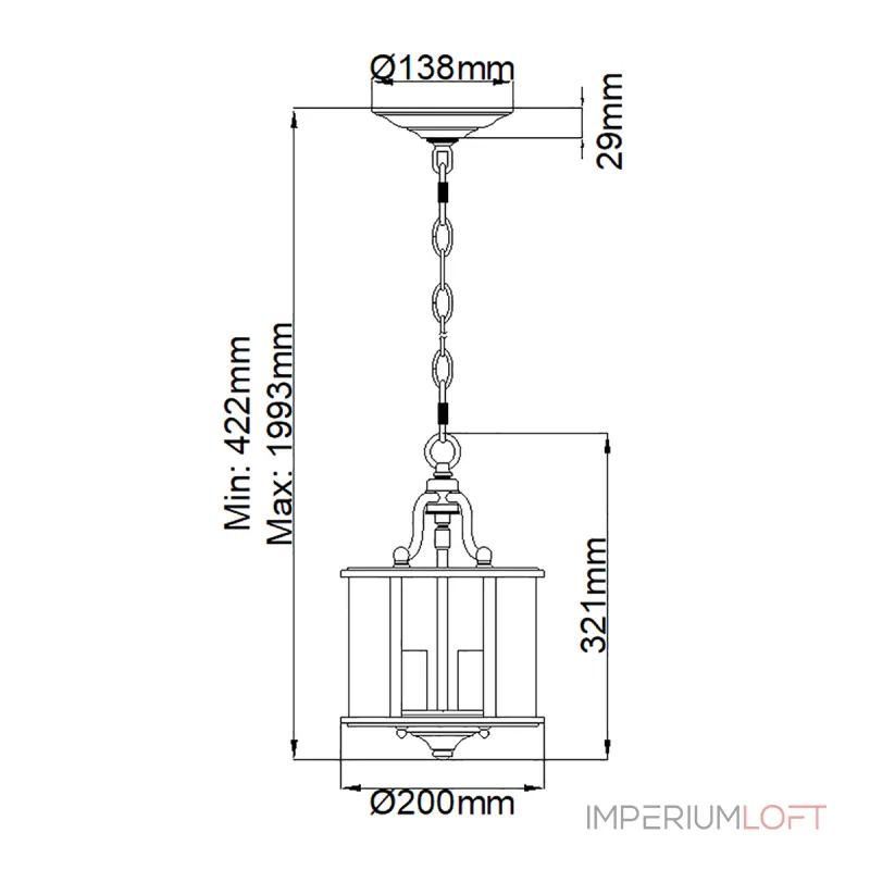 Подвесной светильник Hinkley Gentry HK-GENTRY-P-S-PW от ImperiumLoft