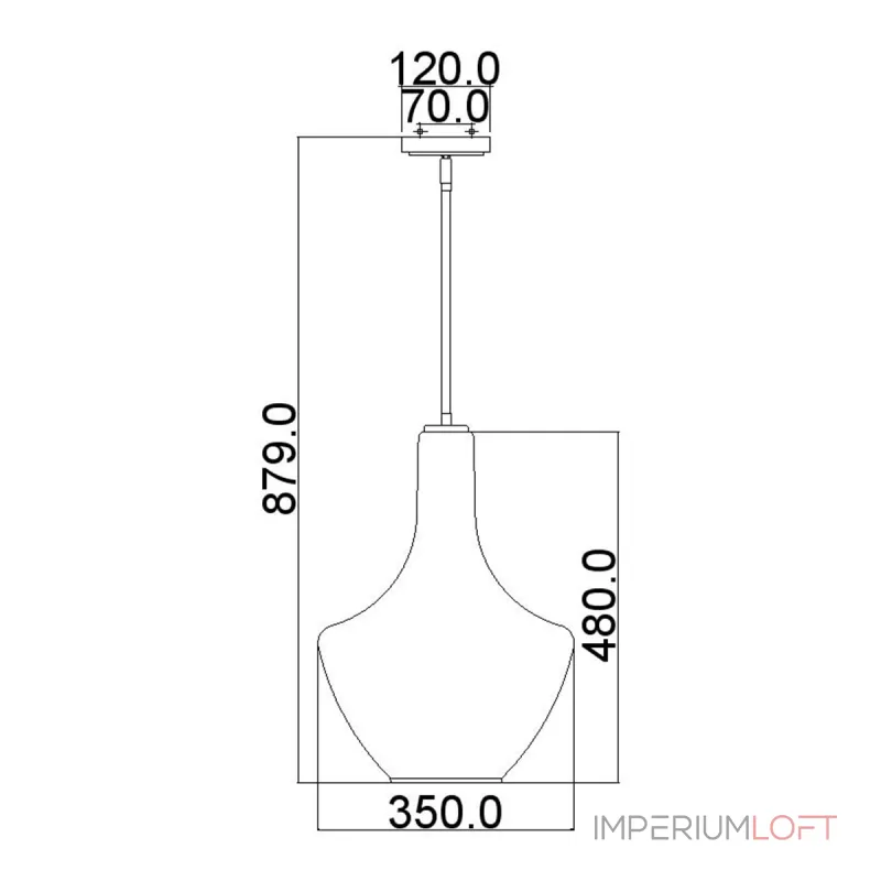 Подвесной светильник Kichler Everly KL-EVERLY-P-M-OZ от ImperiumLoft