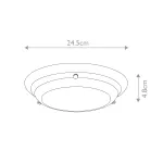 Потолочный светильник для ванной комнаты Elstead Lighting Welland WELLAND-F-S-AB от ImperiumLoft