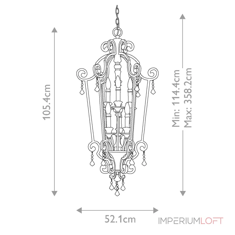 Люстра Quoizel Marquette QZ-MARQUETTE6-B от ImperiumLoft