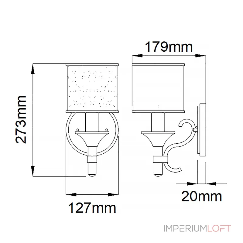Бра Kichler Lacey KL-LACEY1-AP от ImperiumLoft