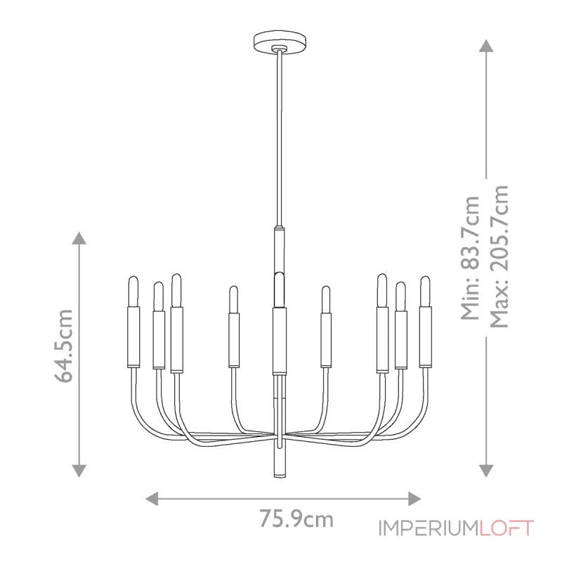 Люстра Feiss Brianna FE-BRIANNA9-PN от ImperiumLoft