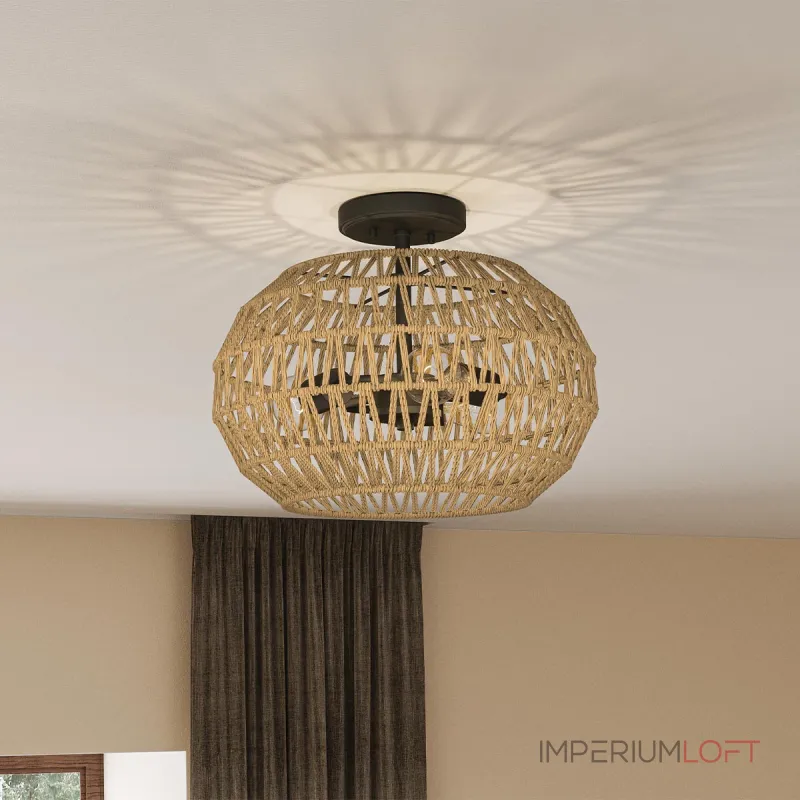 Потолочный светильник Quoizel Casablanca QZ-CASABLANCA-3SF-PBZ от ImperiumLoft