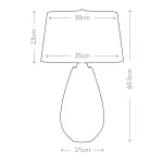 Настольная лампа Elstead Lighting Lena small LENA-TL-S-SMOKE-OWSS от ImperiumLoft