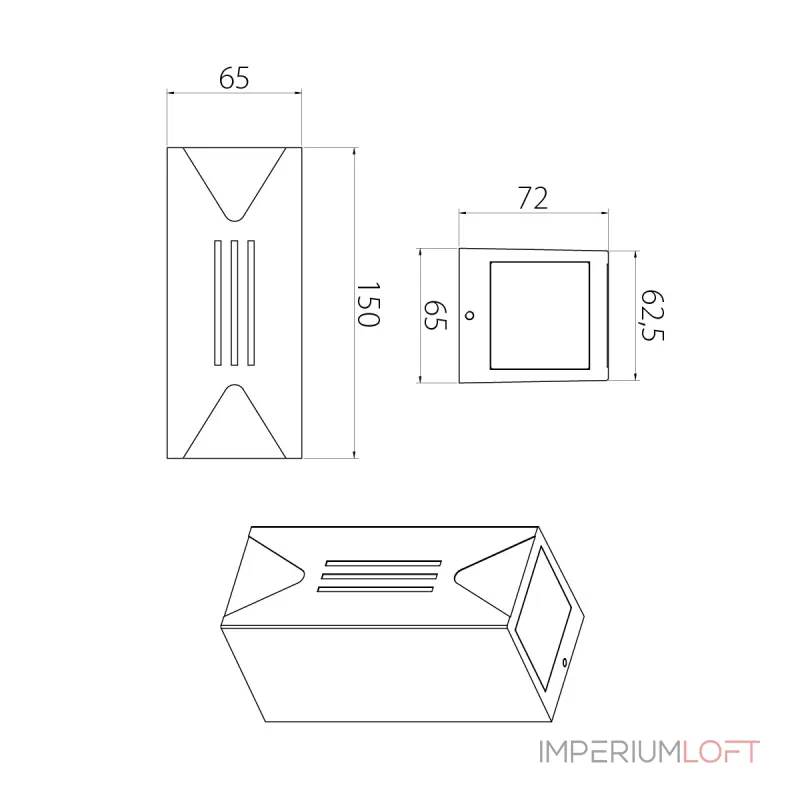 Настенный фонарь Natural Concepts Dwell NC-003028-DG от ImperiumLoft Настенный фонарь Natural Concepts Dwell NC-003028-DG от ImperiumLoft