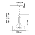 Подвесной светильник Kichler Lacey KL-LACEY-P-L-MB от ImperiumLoft