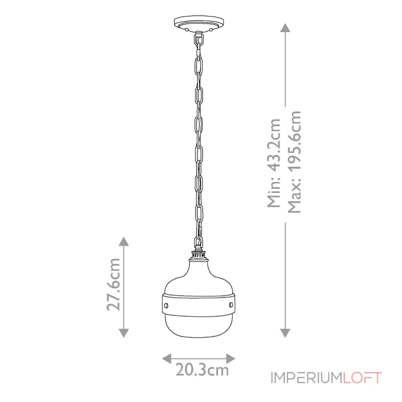 Подвесной светильник Feiss Cadence (fe) FE-CADENCE-1P-MB от ImperiumLoft