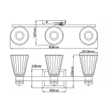 Бра для ванных комнат Kichler Kayva QN-KAYVA3-PN от ImperiumLoft