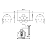 Бра для ванной Quoizel Regalia QN-REGALIA3-PC-BATH от ImperiumLoft
