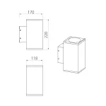 Настенный фонарь Natural Concepts Dwell NC-803482-DG от ImperiumLoft