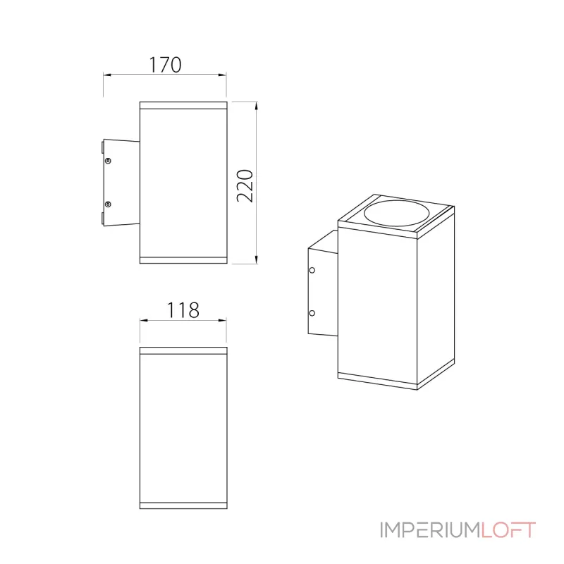 Настенный фонарь Natural Concepts Dwell NC-803482-DG от ImperiumLoft Настенный фонарь Natural Concepts Dwell NC-803482-DG от ImperiumLoft