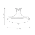 Потолочный светильник Quoizel Griffin QZ-GRIFFIN-SFM-WS от ImperiumLoft