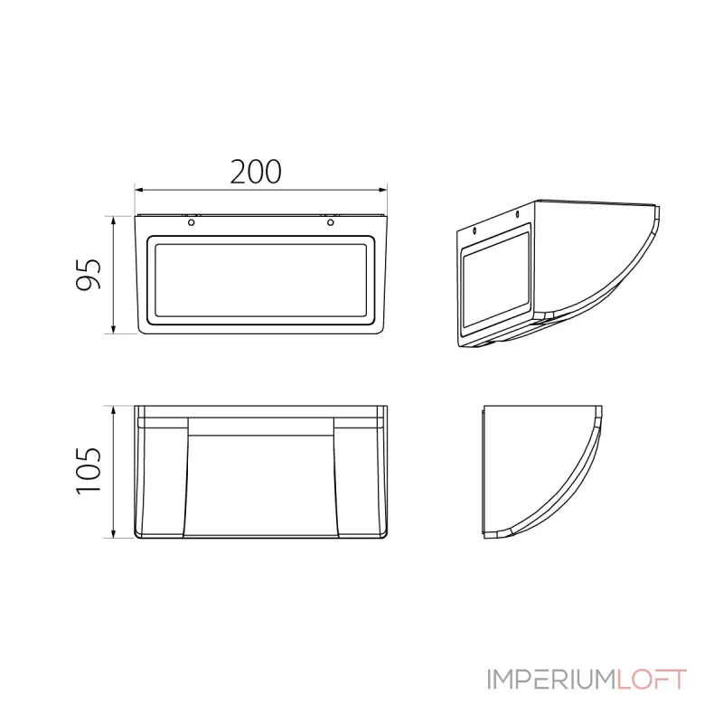 Настенный фонарь Natural Concepts Dwell NC-003055-DG от ImperiumLoft