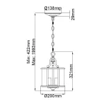 Подвесной светильник Hinkley Gentry HK-GENTRY-P-S-PB от ImperiumLoft