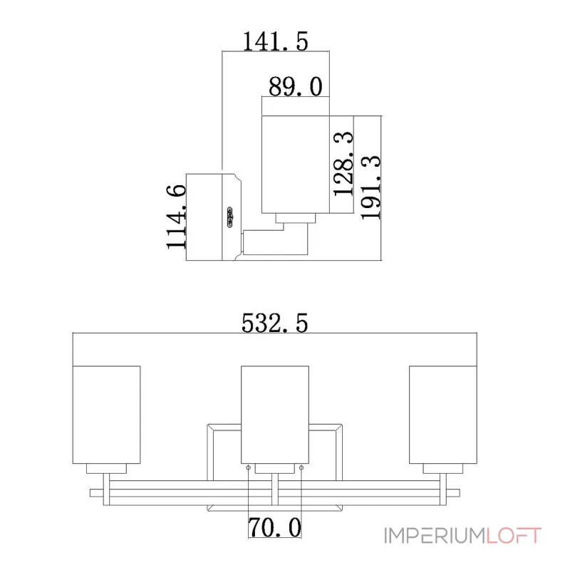 Бра для ванной Quoizel Taylor QZ-TAYLOR3-BATH от ImperiumLoft Бра для ванной Quoizel Taylor QZ-TAYLOR3-BATH от ImperiumLoft