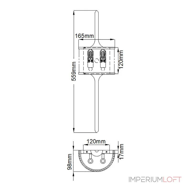 Бра для ванных комнат Kichler Mona KL-MONA-S-PB от ImperiumLoft Бра для ванных комнат Kichler Mona KL-MONA-S-PB от ImperiumLoft