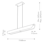 Подвесной светильник Hinkley Arco HK-ARCO-LED-LP-117-HB от ImperiumLoft