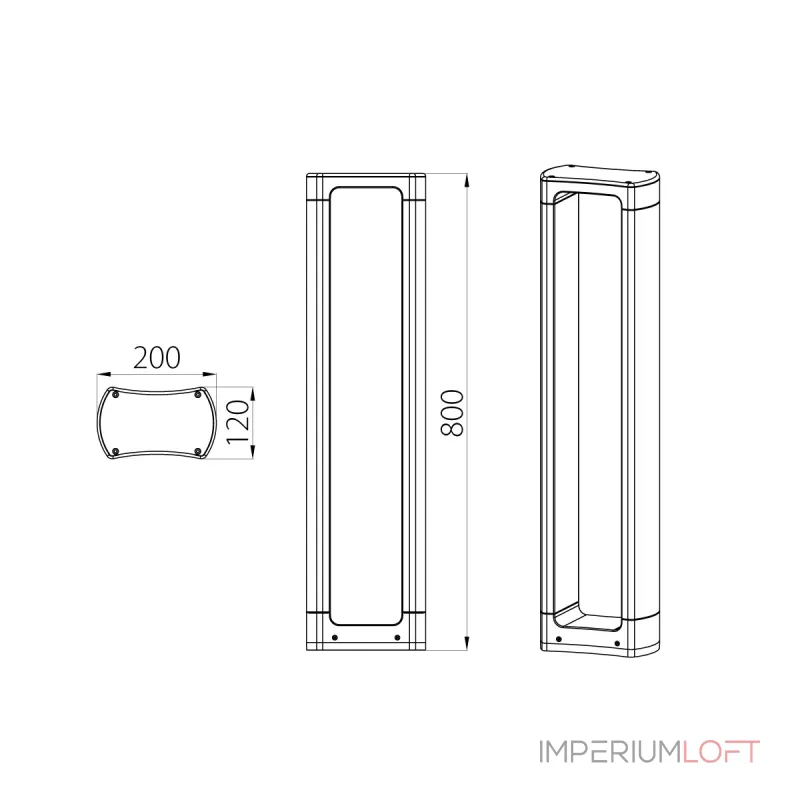 Фонарный столб Natural Concepts Dwell NC-003121-80-DG от ImperiumLoft Фонарный столб Natural Concepts Dwell NC-003121-80-DG от ImperiumLoft