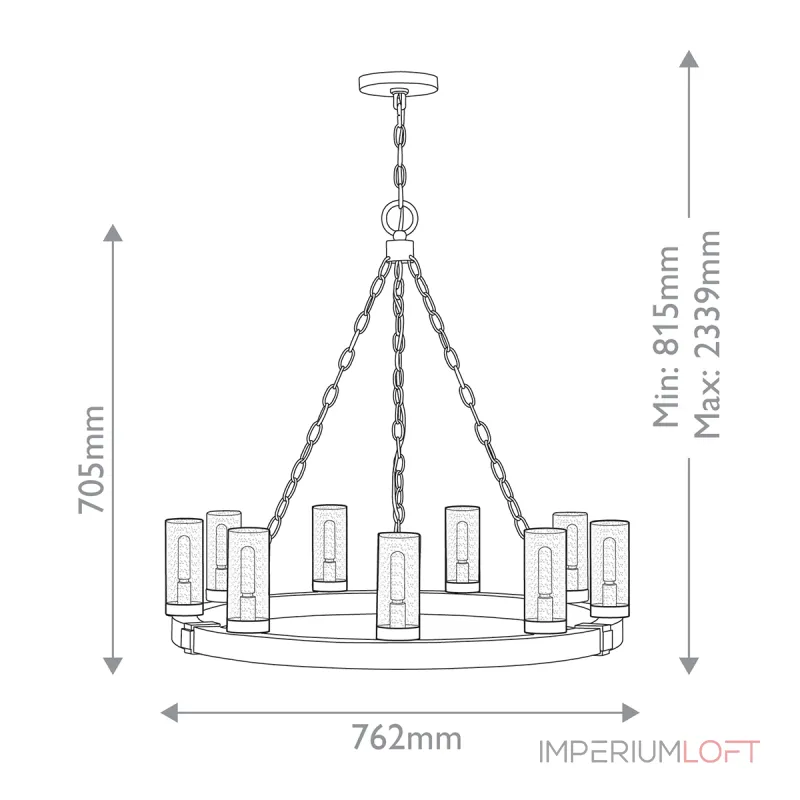 Подвесная люстра Hinkley Sawyer HK-SAWYER9-SQ от ImperiumLoft Подвесная люстра Hinkley Sawyer HK-SAWYER9-SQ от ImperiumLoft