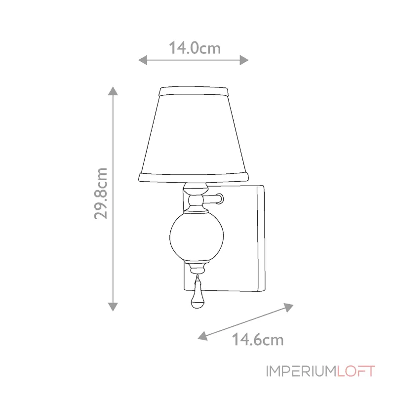 Бра Feiss Argento FE-ARGENTO1 от ImperiumLoft