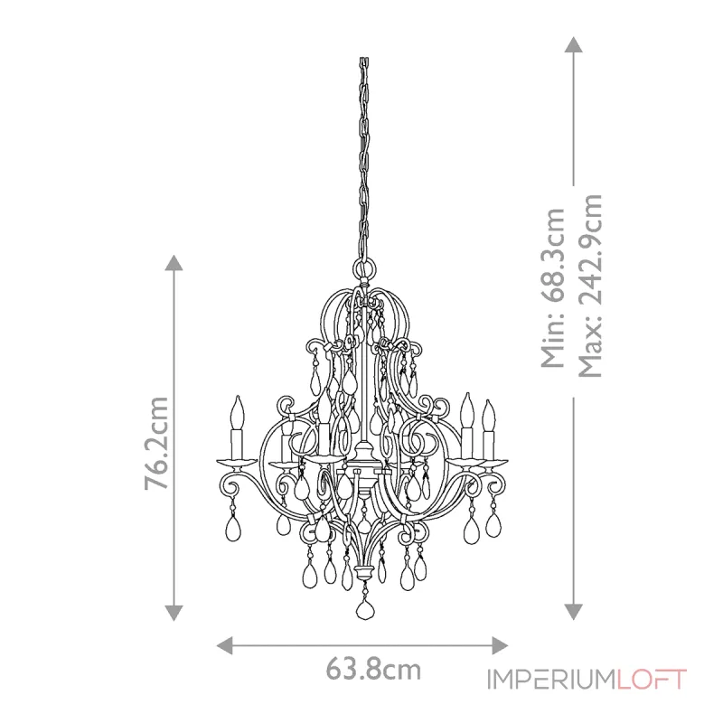 Люстра Feiss Chateau FE-CHATEAU6 от ImperiumLoft Люстра Feiss Chateau FE-CHATEAU6 от ImperiumLoft