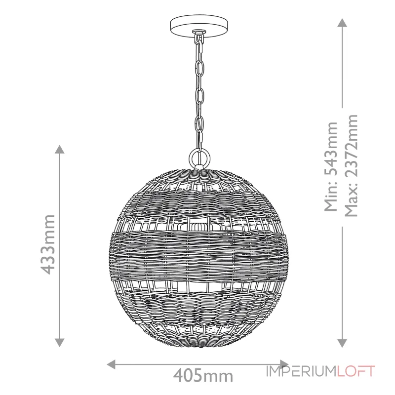 Подвесной светильник Quoizel Lindendale QZ-LINDENDALE-P-WT от ImperiumLoft