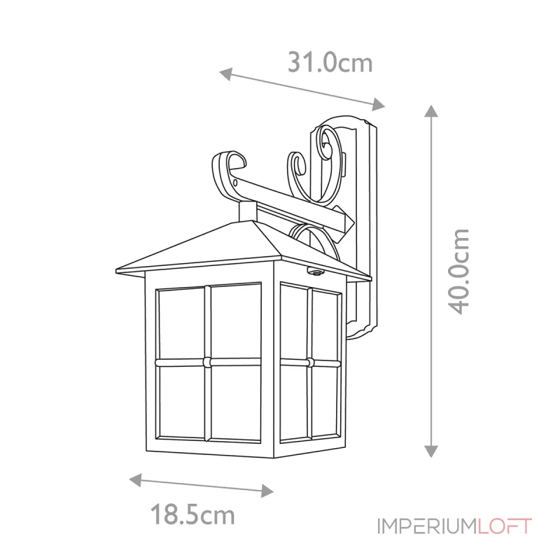 Настенный фонарь Elstead Lighting Winchester BL19-BLACK от ImperiumLoft