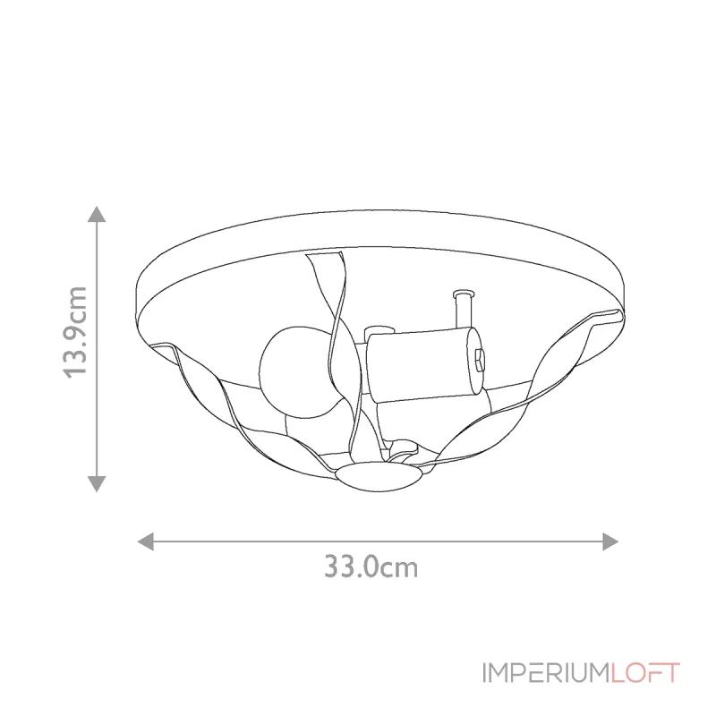 Потолочный светильник Quoizel Bradbury QZ-BRADBURY-F-GK от ImperiumLoft
