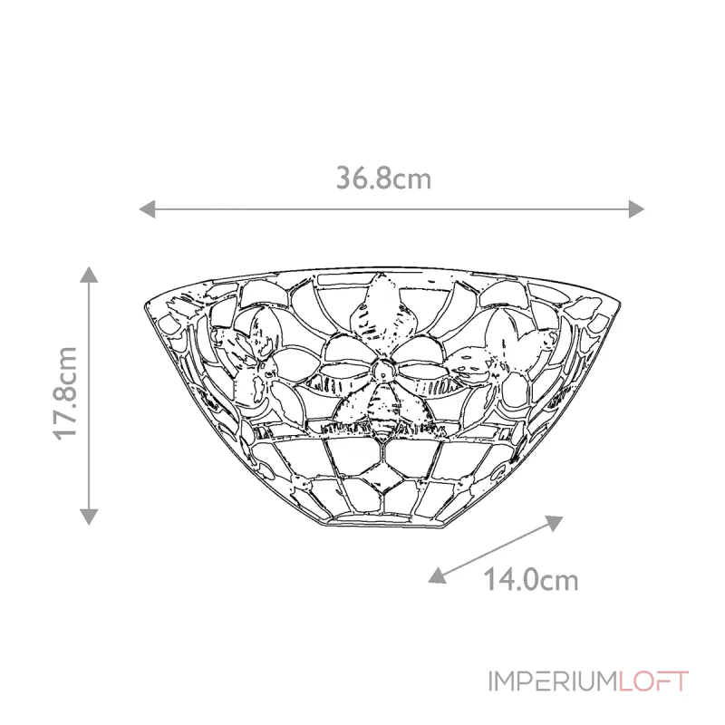 Бра Quoizel Kami QZ-KAMI-WU от ImperiumLoft Бра Quoizel Kami QZ-KAMI-WU от ImperiumLoft