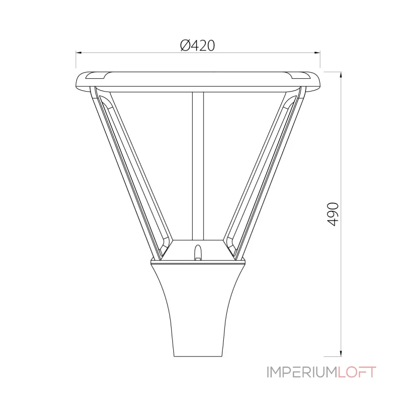 Фонарный столб Natural Concepts Dwell NC-105013-48W-SB от ImperiumLoft