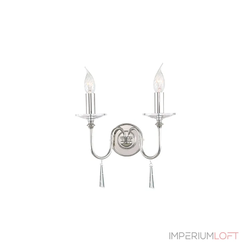 Бра Elstead Lighting Finsbury park FP2-POL-NICKEL от ImperiumLoft