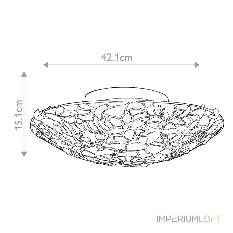 Потолочный светильник Quoizel Kami QZ-KAMI-F от ImperiumLoft Потолочный светильник Quoizel Kami QZ-KAMI-F от ImperiumLoft