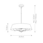 Подвесной светильник Kichler Luella KL-LUELLA-4P-BKB от ImperiumLoft